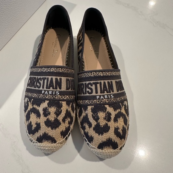 Dior Black and Tan Espadrilles - Picture 1 of 10